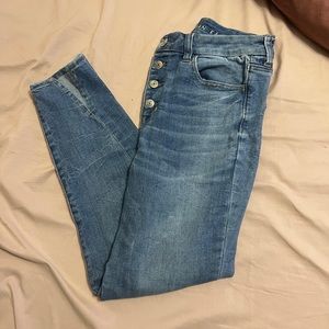 High waisted next level stretch size 10 American eagle jeans